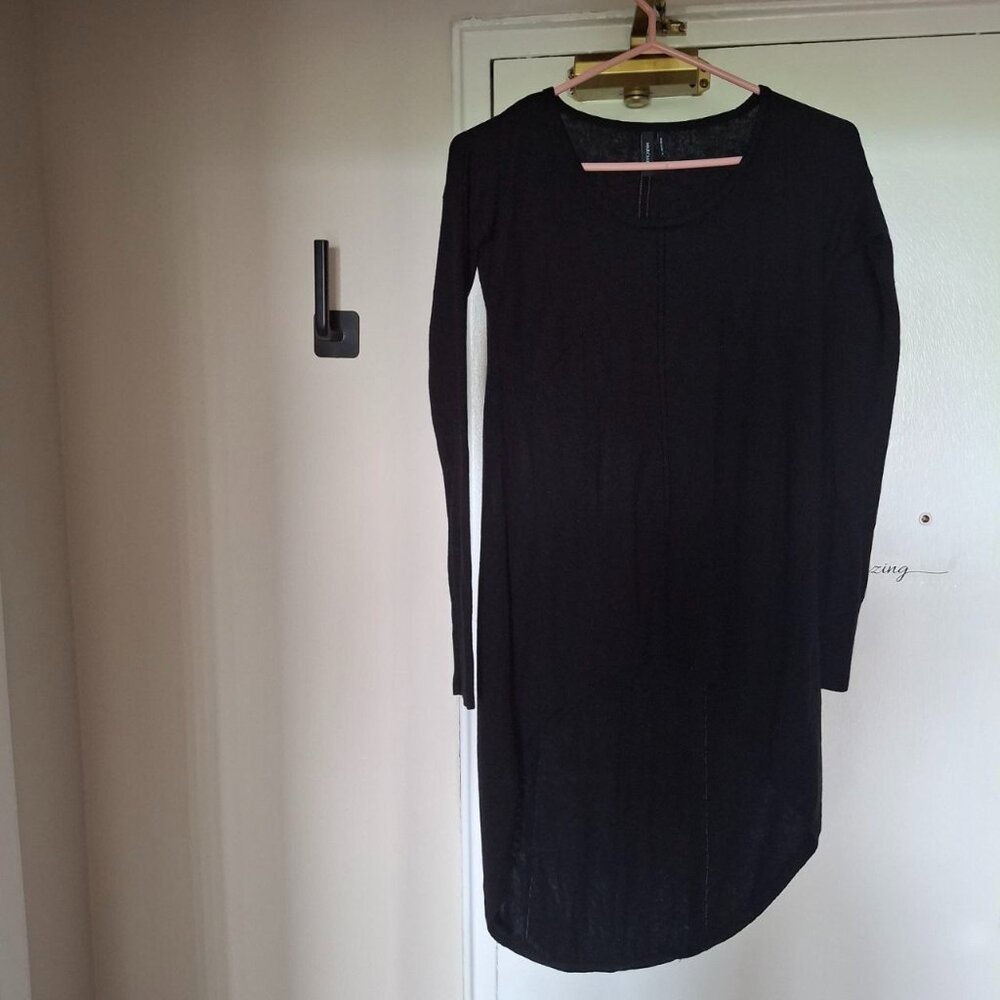 Marciano Flowy Tunic with Asymmetric Hem, Viscose and Wool Blend